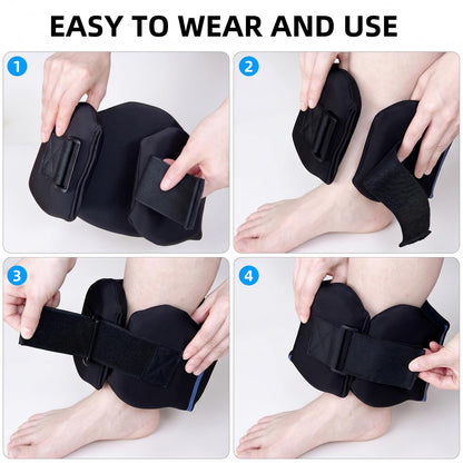 Fstcrt 2 Pcs Foam Aquatic Cuffs Exercise Equipment, Water Aerobics Float Ring with Adjustable Webbing, Pool Exercise Workout Set, Water Ankle Ring for Adults