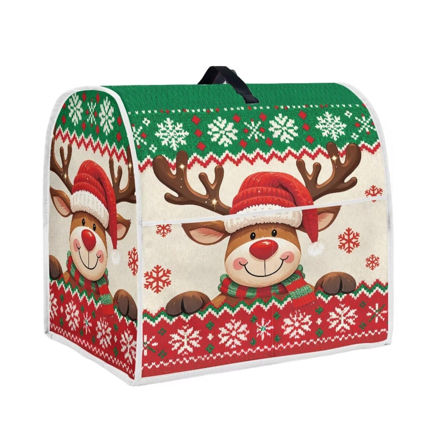HUISEFOR Christmas Stand Mixer Cover 4.5-5 Quart Kitchen Mixer Cover Washable Food Processor Protective Covers Dust Protection Insulated Kitchen Decoration Gift for Christmas