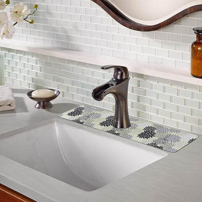 Sink Faucet Absorbing Mat, 2 Pack Drying Mat Around Faucet Sink Splash Guard