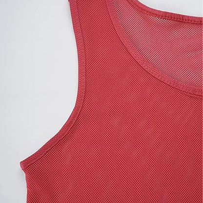 STLTYYP Sports Jerseys Mesh Pinnies Scrimmage Team Practice Vest for Kid for Teens and Adult (12 Jerseys)(L, 6red+6blue)