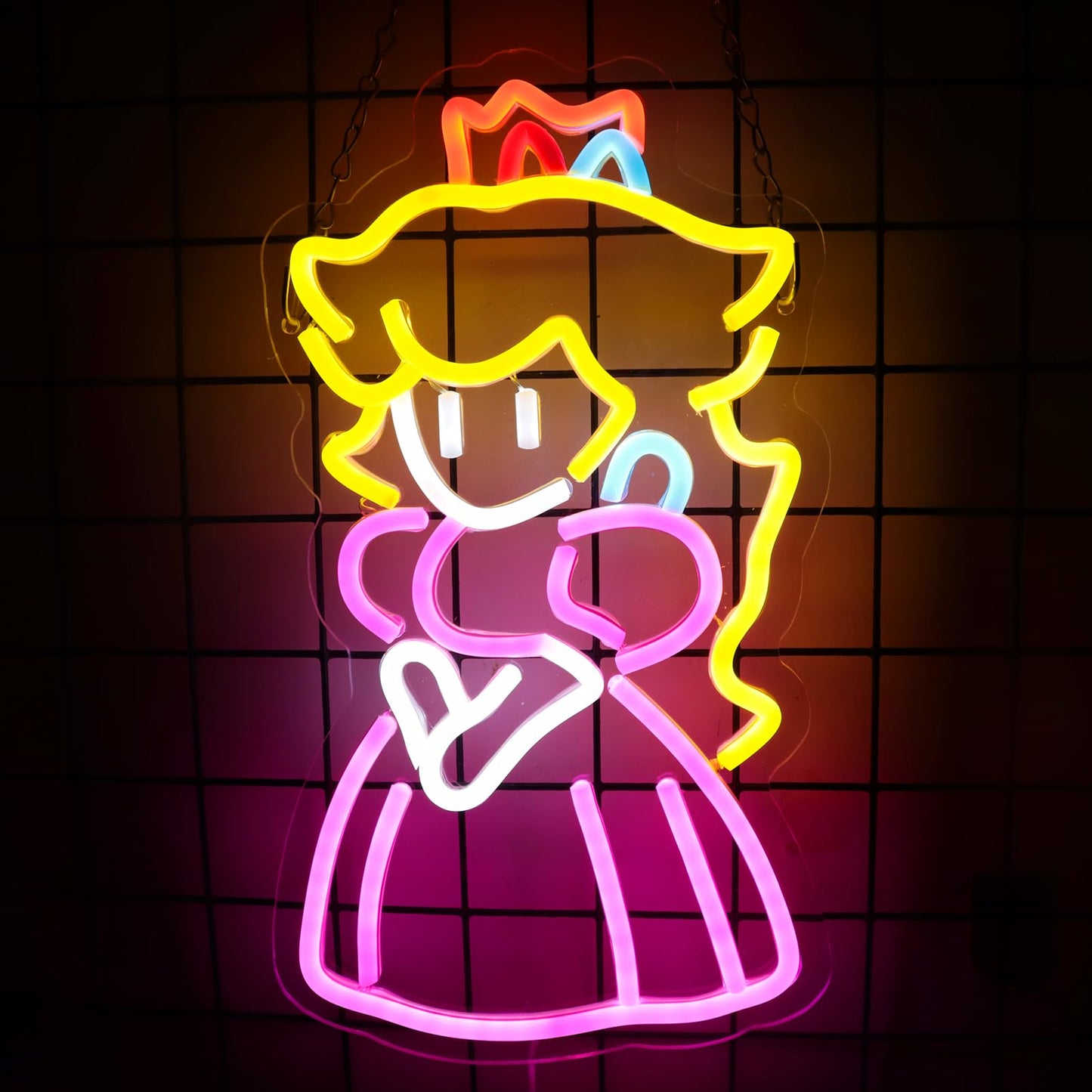 lmprintNook Princess Neon Signs Crown Neon Lights for Wall Decor Decorative Hanging LED Sign with USB Power for Kid Teen Boys Girls Room Birthday Party Wedding Bar Home Decoration Christmas Gift