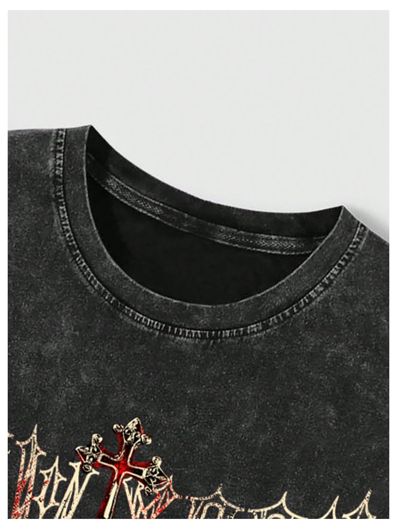 Verdusa Men's Graphic Tees Y2k Grunge Hippie Tee Distressed Summer Shirt Sreetwear Sleeveless Tank Top Black Small