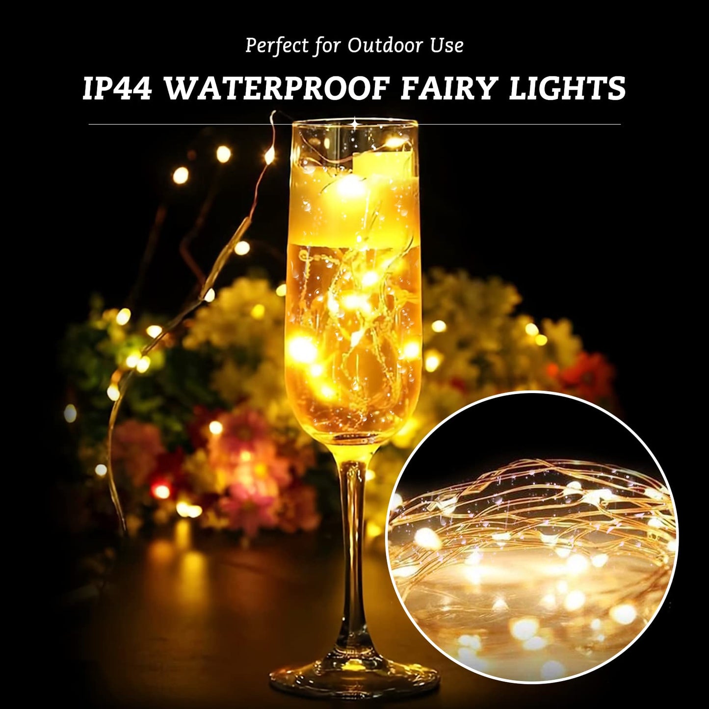 Rivokeer 12 Pack Fairy Lights Battery Operated String Lights，7FT 20LED Waterproof Silver Wire Christmas Lights Outdoor,Firefly Mini Lights for Bedroom Party Birthday Wedding Indoor Decorations.