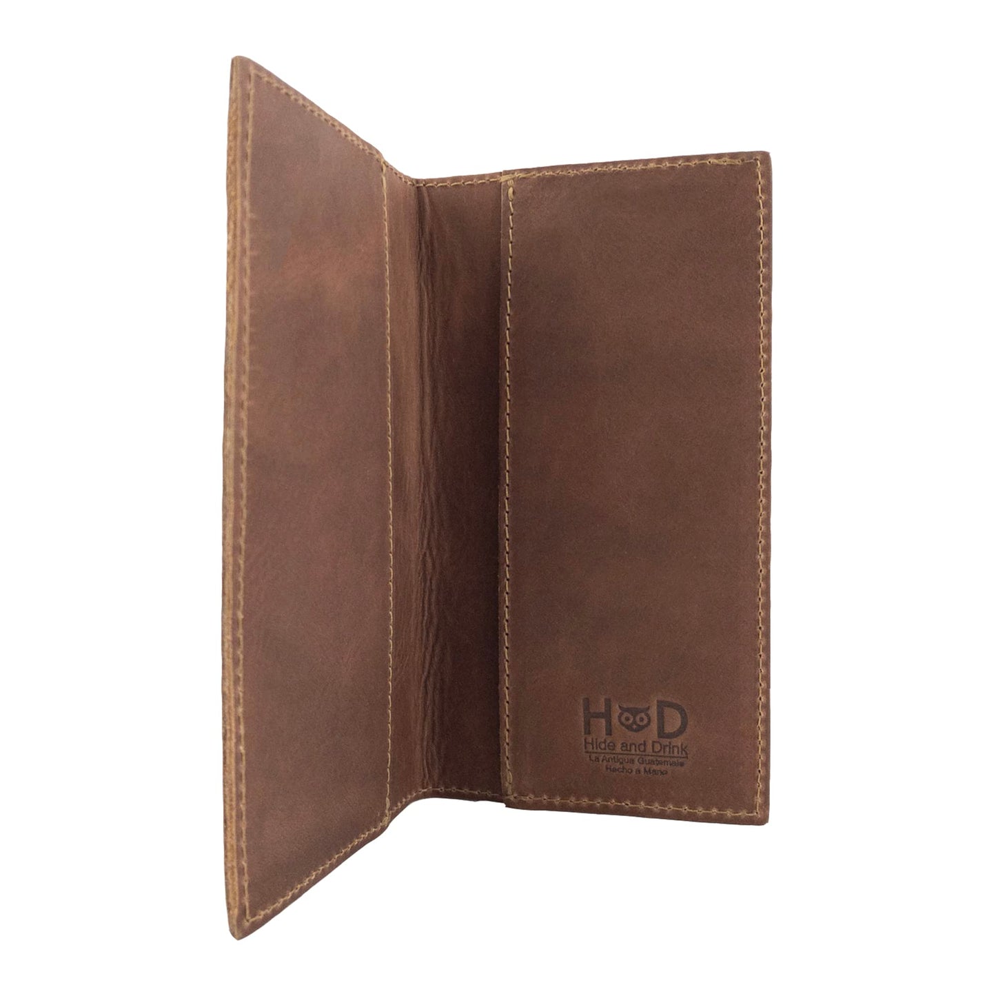 Hide & Drink, Checkbook Cover, Minimalist Organizer for Personal or Business Finances, Bill Holder, Full Grain Leather, Handmade, Single Malt Mahogany