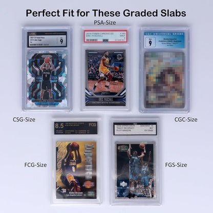 Resealable Graded Card Sleeves - Exact Fit for PSA, CSG, CGC | 1000 Pack