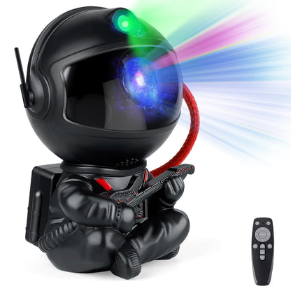 Astronaut Galaxy Projector Night Light – White Astronaut Holding Star, Star Projector Galaxy Lamp for Kids Bedroom, Space Decor & Gift