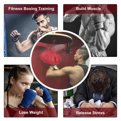 Redipo Boxing Speed Bag - PU Leather Speed Punching Ball - Heavy Duty Hanging Swivel Ball for Gym & MMA Muay Thai Sports Fitness - Punching Dodge Striking Speed Reflex Ball