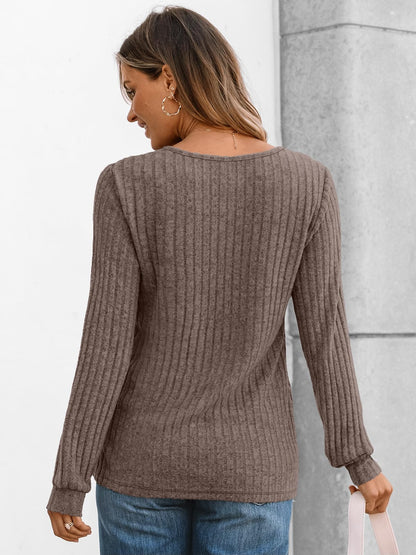 AUTOMET Long Sleeve Henley Shirts Women's Business Casual Lightweight Tunic Sweater Tops