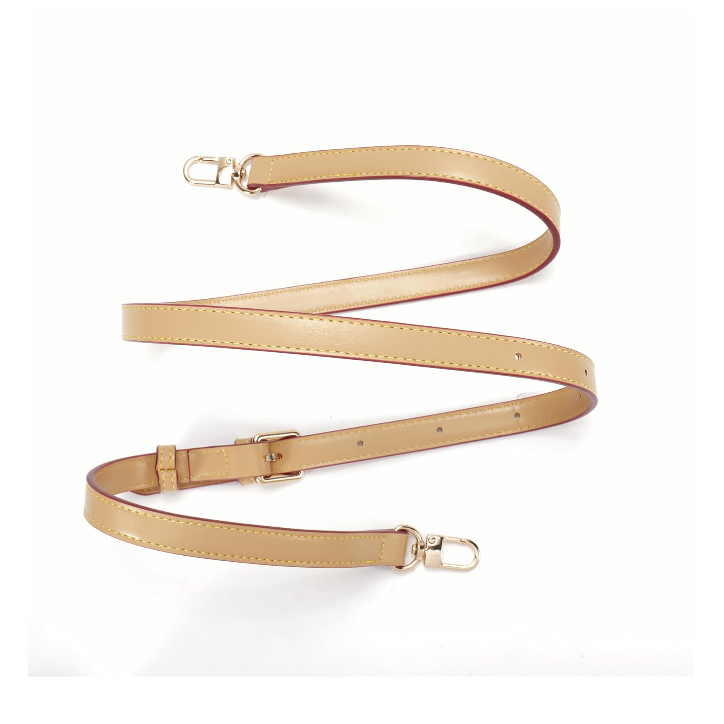 LvansWtl Apricot Beige Vachetta Leather Adjustable Replacement Strap - 0.59in Width,37.8-48.43in (96-123cm), Fits Carryall,Alma,Speedy 20/25/30/35, Crossbody Bags