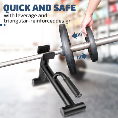 Deadlift Jack Barbell Stand,Barbell Stand for Weight Training Home Gym Easily Unload and Load 600lbs Barbell Plates for Deadlift Exercise (1 PCS)