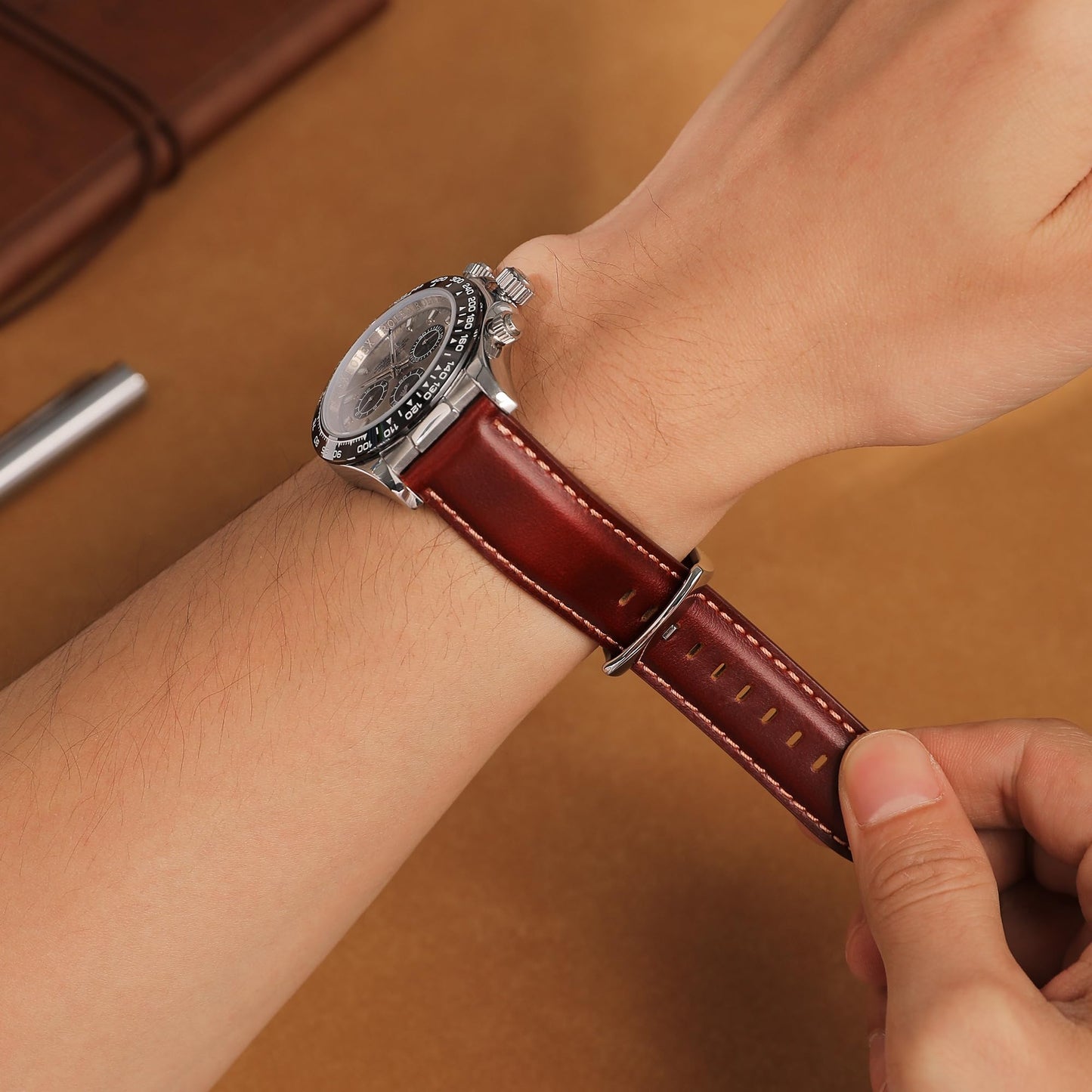 CORROPELLE Leather Watch Bands Quick Release, Elegant Top Grain Leather Watch Straps Band Replacement for Men and Women, Watch and Smartwatch, Choice of Width 18mm 19mm 20mm 21mm 22mm