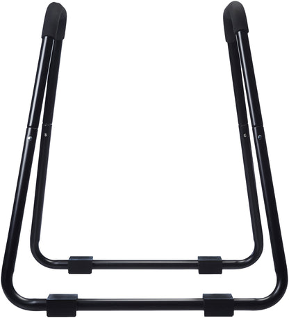 Amazon Basics Dip Bar Station, Portable Strength Training Stand for Tricep Dips & Calisthenics, Home Gym, 661 lb Weight Capacity, Black