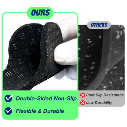 6 Pack Treadmill Pads - Anti-Slip & Anti-Vibration Exercise Equipment Mats - Floor Protectors for Hardwood & Carpet, Noise Reducing Stabilizer Feet for Bike, Elliptical, Rower (Quatrefoil, 4"x4"x0.2")
