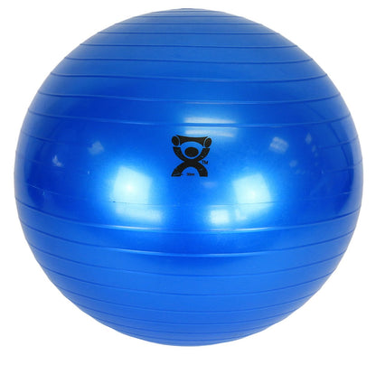 CanDo Inflatable Exercise Ball - Blue 12", Durable Extra Thick Non-Slip Stability Ball for Core Workouts, Yoga, Pilates, Active Seating, Physical Therapy, Pregnancy, Home Gym, Flexibility