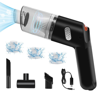 Mocessory Car Handheld Vacuum 10000PA Suction, Wireless Vacuum Cleaner with Low Noise,Car Vacuum Cordless Rechargeable,Portable Compressed Air Duster for Car and Home