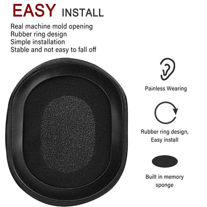 2 Pack M50X Ear Pads Cushions Replacement Compatible with Audio Technica ATH M50X M50XBT M50RD M40X M30X M20X MSR7 SX1 Monitor Headphones,Ear Muffs Memory Foam Earpads