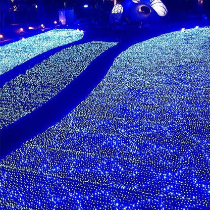 weillsnow Outdoor Christmas Decoration,66 FT 200 LED String Lights with Timer Memory Function,Plug in Waterproof Fairy Lights for Indoor Outdoor Home Room Garden Christmas Party Decor(Blue&White)