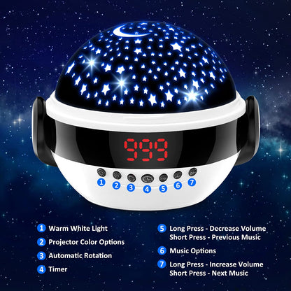 VANSHINIEER Night Light (Black-Remote)