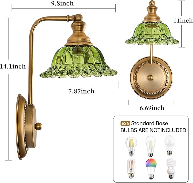 Green Sconces Wall Sconces Lighting Fixtures Wall Lighting Fixture
