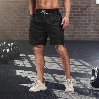 5 Pack Gym Shorts for Men 7 inch, Mens Athletic Running Shorts Dry Fit & Mesh Active Workout Shorts for Men with Pockets