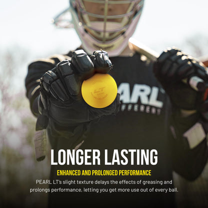 Pearl LT Textured Lacrosse Balls by Guardian Innovations, 10 Pack - SEI Certified Meet NOCSAE Standards for Games. Official Game Balls of Top NCAA Programs, Tournaments and Leagues - Yellow