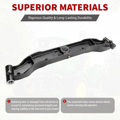 GY20532 Front Axle Pivot Bar Compatible with John Deere G100 and L100 Series L100 L105 L107 L108 L110 L111 L118 L120 L130 G110, Heavy-Duty Cast Iron, Replaces GY20532BLE