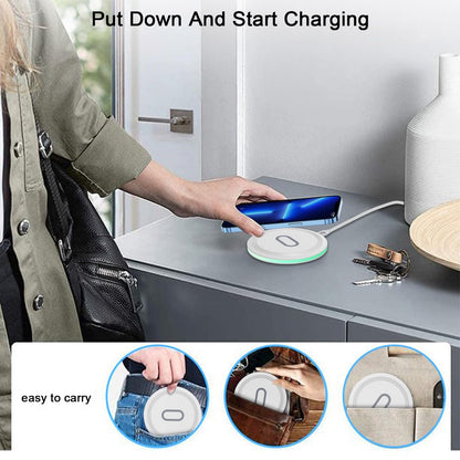 15W Wireless Google Charger Fast Charging Pad for Google Pixel 10 9A 9 Pro XL Fold 8 7 6 Pro 8A 7A,Samsung Galaxy S25 S24 Ultra S23 FE S22 FE S20 Z Flip Fold 7 6,Wireless Charger Station Fast Charging