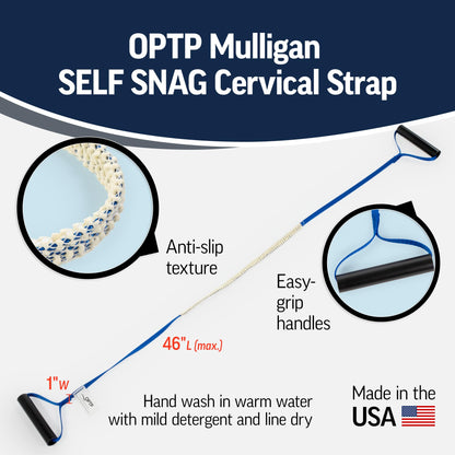 OPTP Mulligan Self Snag Cervical Strap — Cervical Traction Device for Joint Release to The Cervical Spine — Patient Self-Treatment of Back Pain, Neck Pain, Headaches