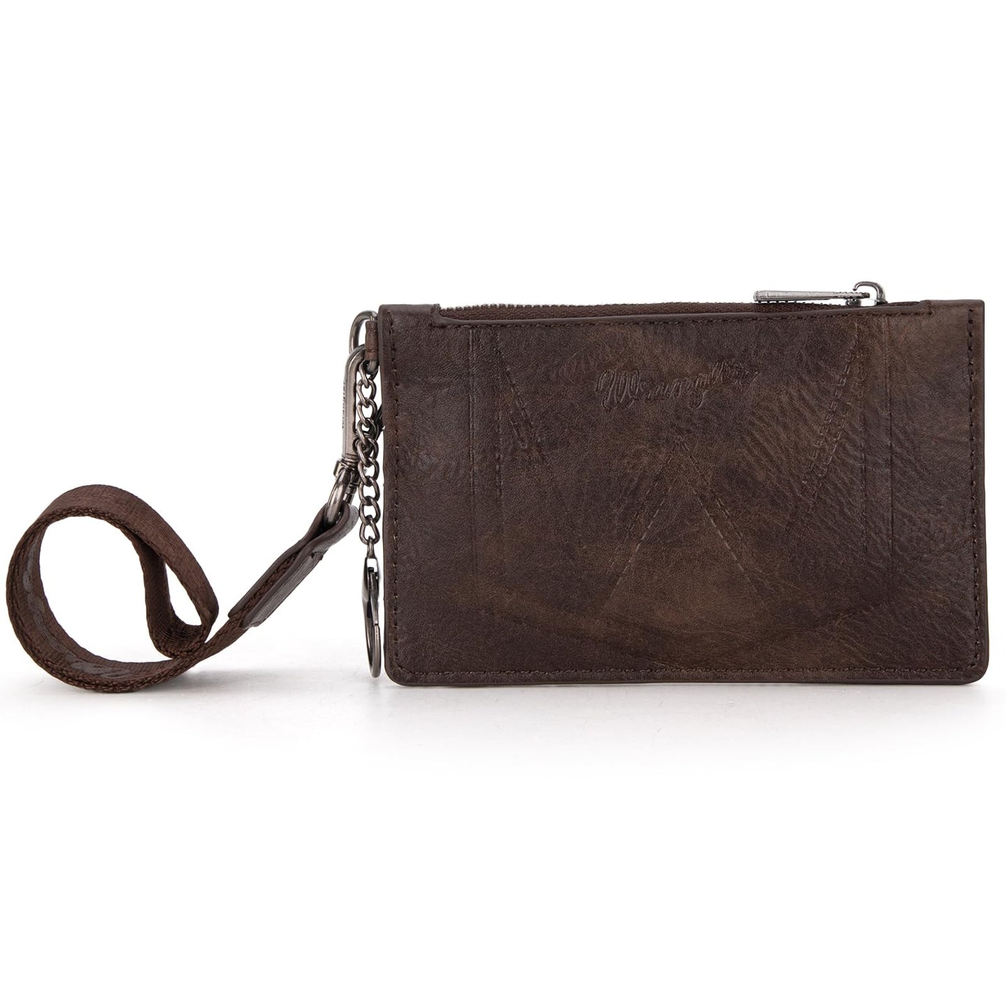 Montana West X Wrangler RFID Card Holder Slim Credit Card Wallet Small Credit Card Holder for Women Keychain Wristlet Wallet
