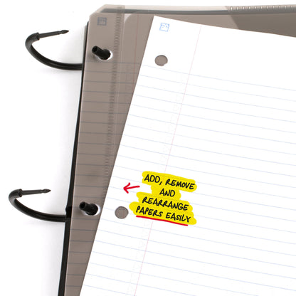 Five Star Flex Refillable Notebook + Study App, College Ruled Paper and 1 Inch TechLock Ring Binder with Pockets, Tabs and Dividers, 200 Sheet Capacity, Pacific Blue (293280AD2)
