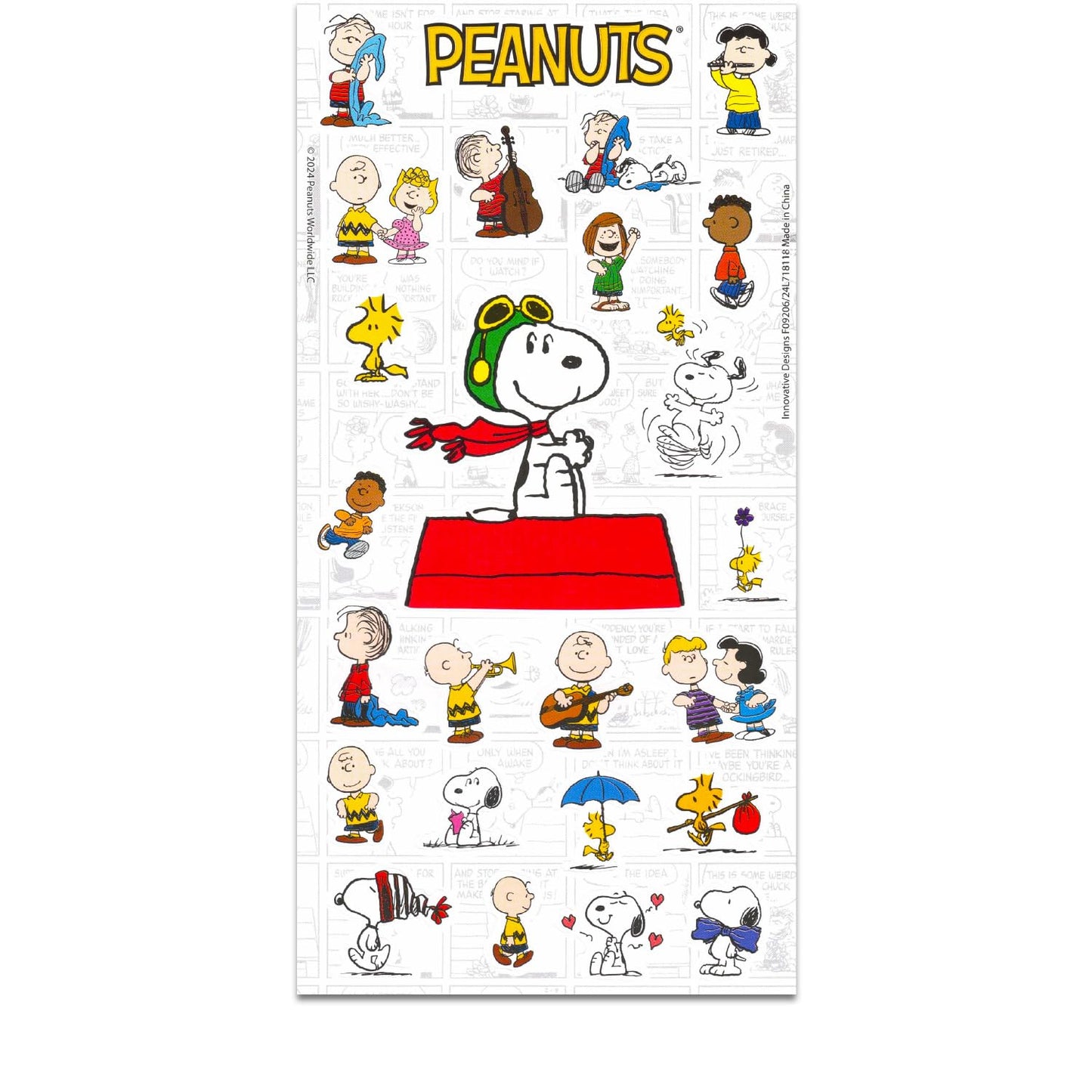 Peanuts Sketchbook Set - Bundle with Doodle Book Plus Markers, Stickers, Tattoos for Kids, Adults | Snoopy Journal Notebook Stationery Drawing Kit