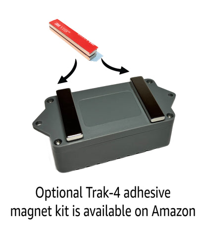 Trak-4 GPS Tracker for Vehicles, Assets, Equipment. Long Battery Life, Waterproof, Global Tracking. Low-Cost Subscription Required.