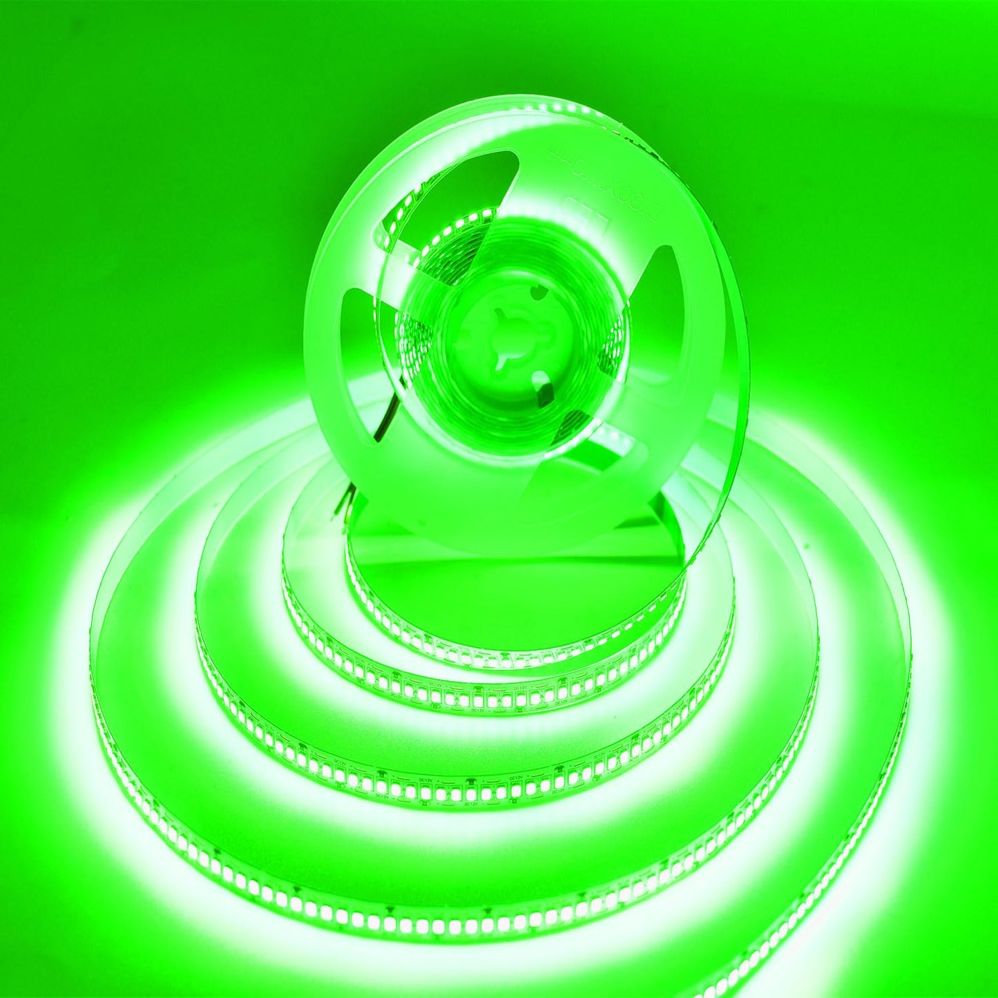 SUYOOULIN LED Strip Lights, SMD 2835 LED Strip, DC12V 1200LEDs 16.4Ft 26000LM High Density LED Light Strips Tube Waterproof IP67, 3 Times Brightness Than SMD3528 LED Strip, Green