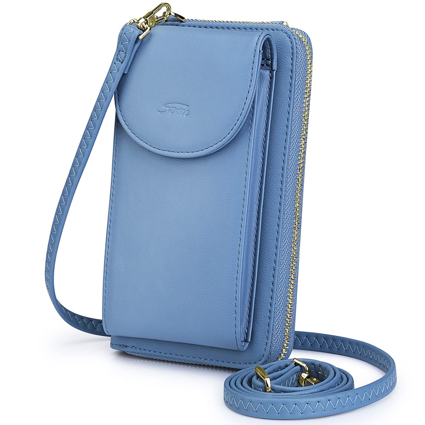 S-ZONE Small Crossbody Bags for Women Cell Phone Purse RFID Blocking Wallet Purses with Credit Card Slots