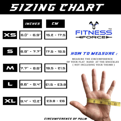 FITNESS FORCE Ventilated Weightlifting Gloves Workout Gloves for Men & Women with Built-in Wrist Wraps Fingerless Gym Gloves for Men Perfect for Exercise Fitness, Weight Lifting, Cross Training