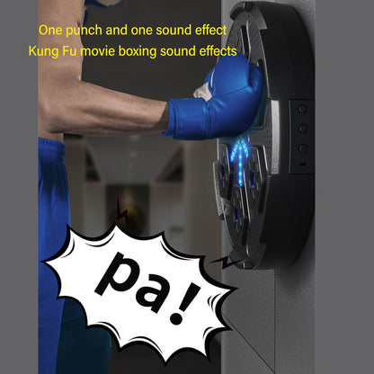 Alomejor Music Boxing Machine Interactive 7 Speeds Soft Cushion BT Music Boxing Trainer Workout Equipment for Improved Time