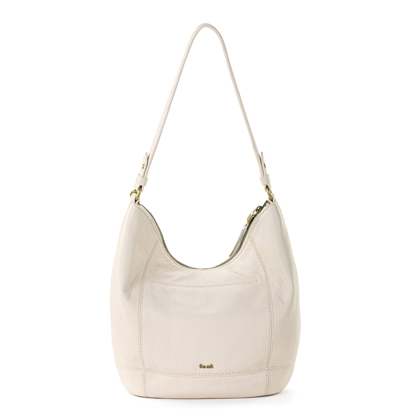 The Sak Sequoia Large Hobo Bag - Premium Leather Women's Handbag for Everyday & Travel - Designer Purse With Shoulder Bag Strap, Zipper Closure and Pockets - Stone