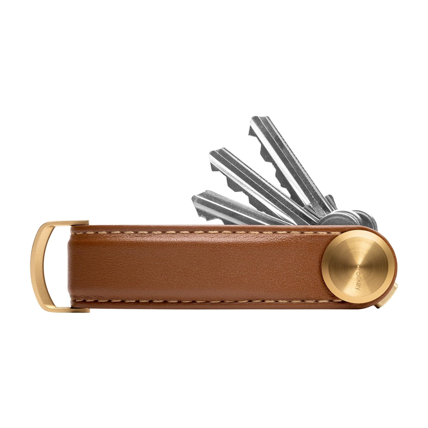 Orbitkey Key Organizer Pro - Leather (Cedar)