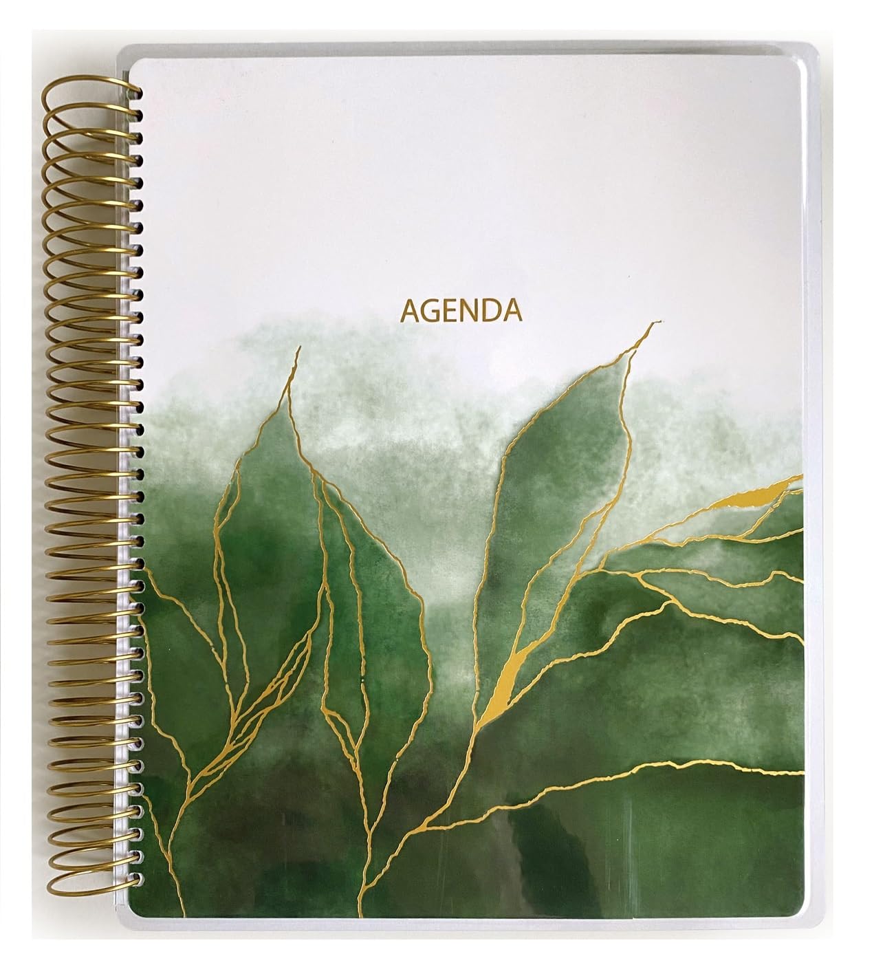 Paper House Productions 12 Month Undated 9.5" Planner with Month and Event Flag Stickers - Watercolor Flora
