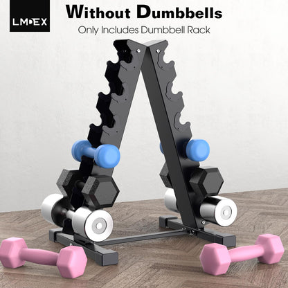 Dumbbell Rack Compact Weight Rack for Dumbbell, Kettlebell, Barbell, Heavy Duty Weight Storage Organizer (A-size dumbbell rack)