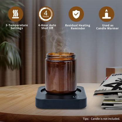 VOBAGA Mug Warmer Set, Coffee Warmer for Desk with 11oz Ceramic Mug, Auto Shut Off & 3-Temp Settings, Smart Coffee Cup Warmer, Home Office Essentials Coffee Set