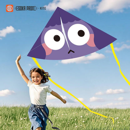ESOKA PRON Kites ，Easy to Fly for Kids and Adults& Beginner, Outdoor Kite for Boys & Girls Toy,Perfect for Beaches and Parks & Family Fun (Pink Green Purple 3 Piece Set, 3)