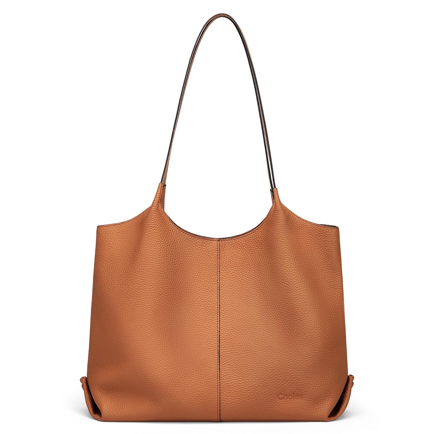 Cnoles Hobo Bag for Women Shoulder Tote Bag Ladies Top Handle Handbag Soft Genuine Leather Top-handle Purse Black