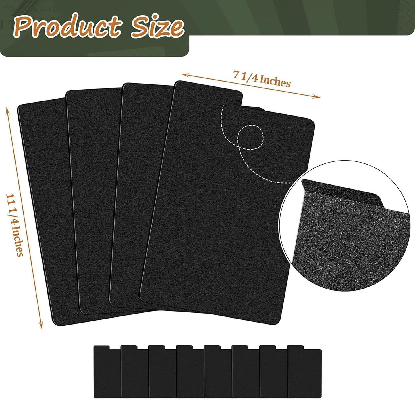 Lewtemi 30 Sheets Comic Book Dividers Tall Boards Dividers Black Comic Box Separators for Short or Long Cartoon Book Storage Boxes Office Supplies, 7 1/4 x 11 1/4 Inches