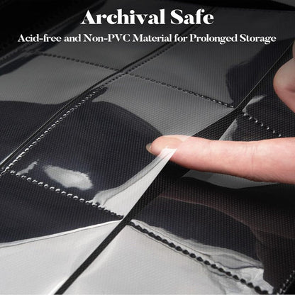 Premium 9 Pocket Card Binder - Sturdy PU Cover Trading Card Album for 360 Cards | Sleek Orange Holder for Game & Sports Cards