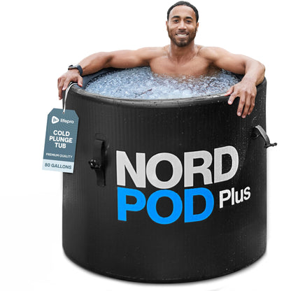 LifePro NordPod Plus Recovery Ice Tub – Portable Cold Plunge Tub with Drop-Stitch Construction – Ice Bath Tub for Athletes – Cold Water Therapy Tub for Ice Bath Recovery with Inflatable Lid & Air Pump