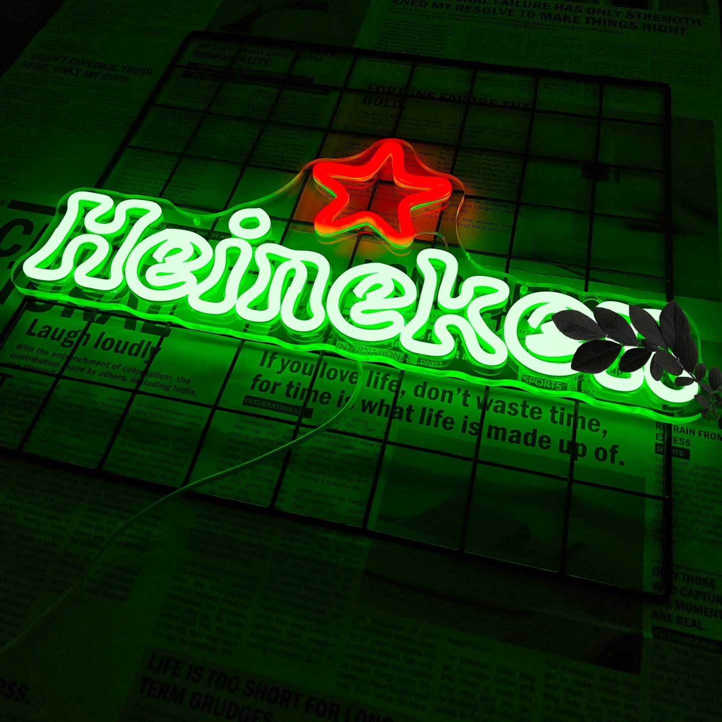 JooeTuu Beer Neon Signs Dimmable Bar Neon Light Up Beer Sign for Home Bar Neon Beer Signs for Wall Decor Man Cave Shop Beer Club Pub Bistro