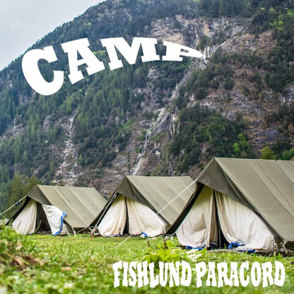 FISHLUND Paracord 550 lb, 7 Strand Paracord Rope 250ft 4mm, Nylon Parachute Cord for Camping, Forest Camo
