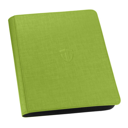 TCGUARD Toploader Binder,Holds 216 Toploaders,9 Pocket Top Loader Binder with Sleeves for 3"x4" Rigid Toploaders Hard Cases,Top loader Binders for TCG, MTG Card Binder, Trading Cards Binder (Green)