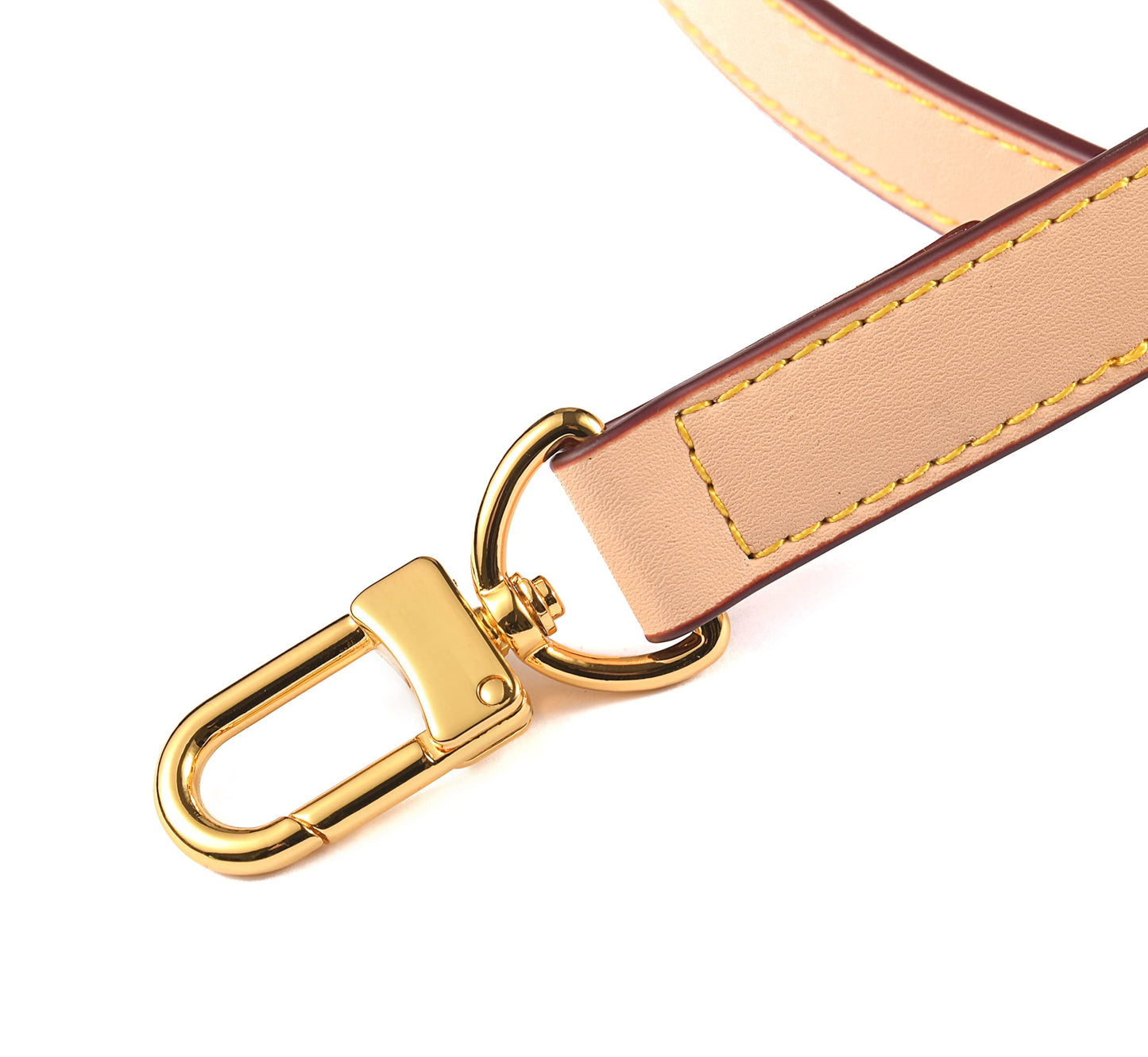 LDKJ Vachetta Leather Adjustable Crossbody Strap for Women's Crossbody Handbags (Beige)